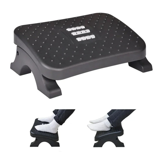 Ergonomic Under Desk Footrest with Massage Rollers-0